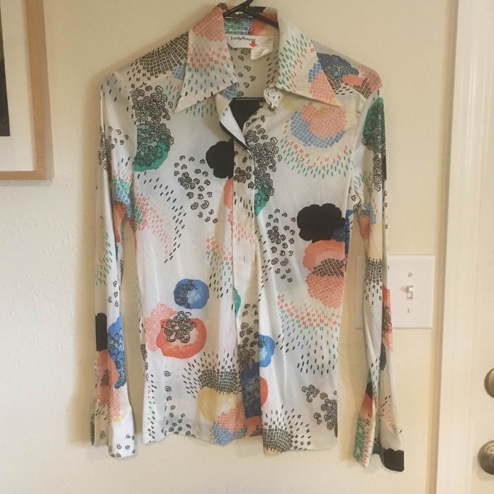 Beautiful Vintage Silk women’s top